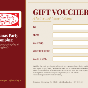 Christmas Party Glamping Gift Voucher