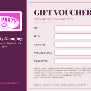 Hen Party Glamping Gift Voucher